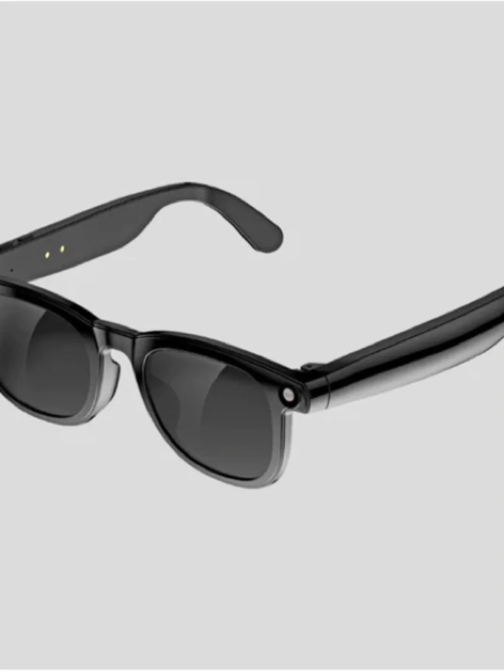 AI Smart Glasses 1080P HD Camera Bluetooth Audio Voice Assistant Black